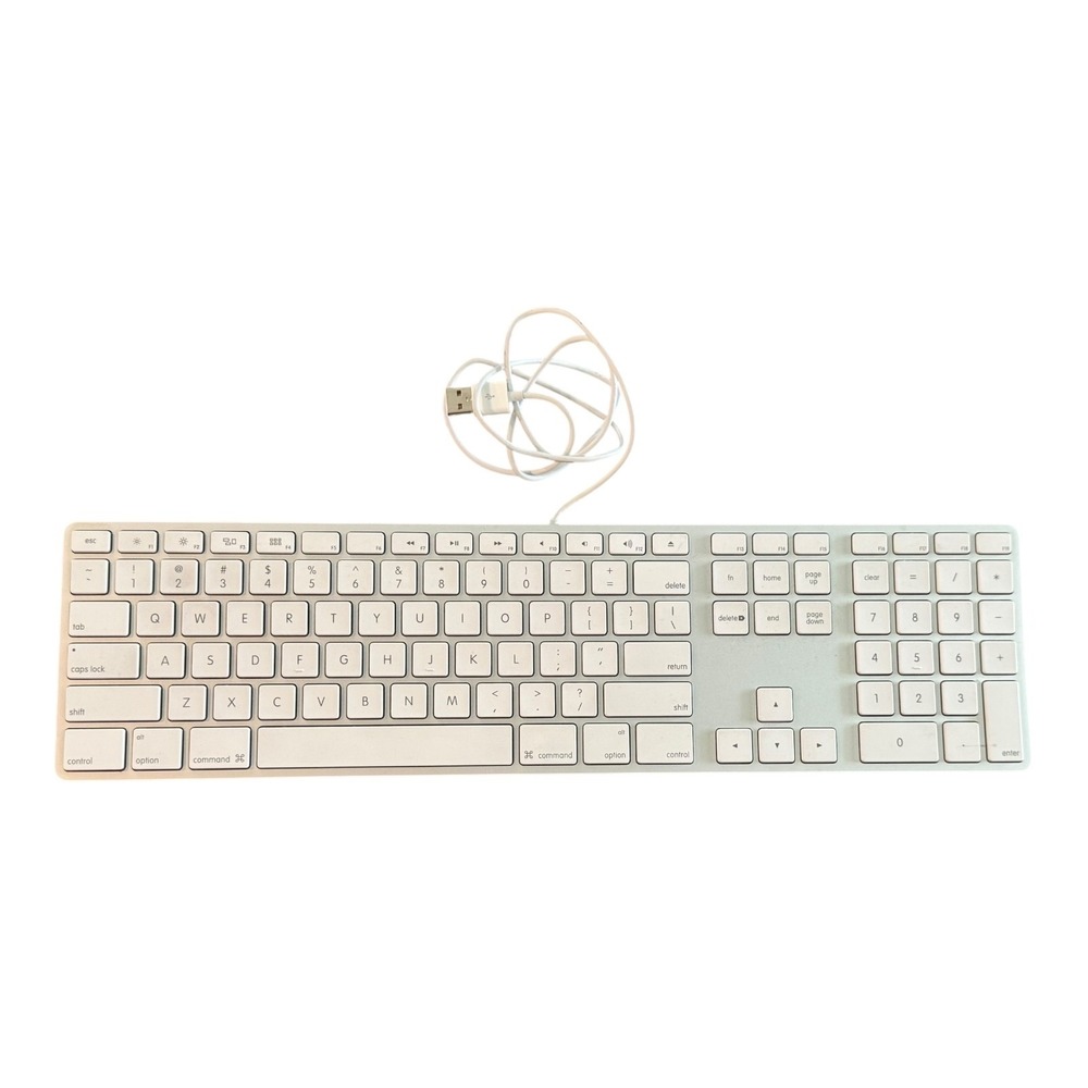 A1243‎ Apple USB Wired Keyboard Aluminum with Numeric Keypad MB110LL/A No. 2171